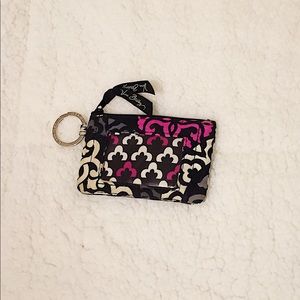 Vera Bradley Wallet w/ 2 Pockets and Clear Front!